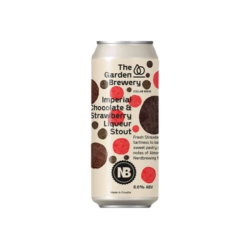 The Garden Brewery X Nerdbrewing- Imperial Chocolate & Strawberry Liqueur Stout 8.6% ABV 440ml Can