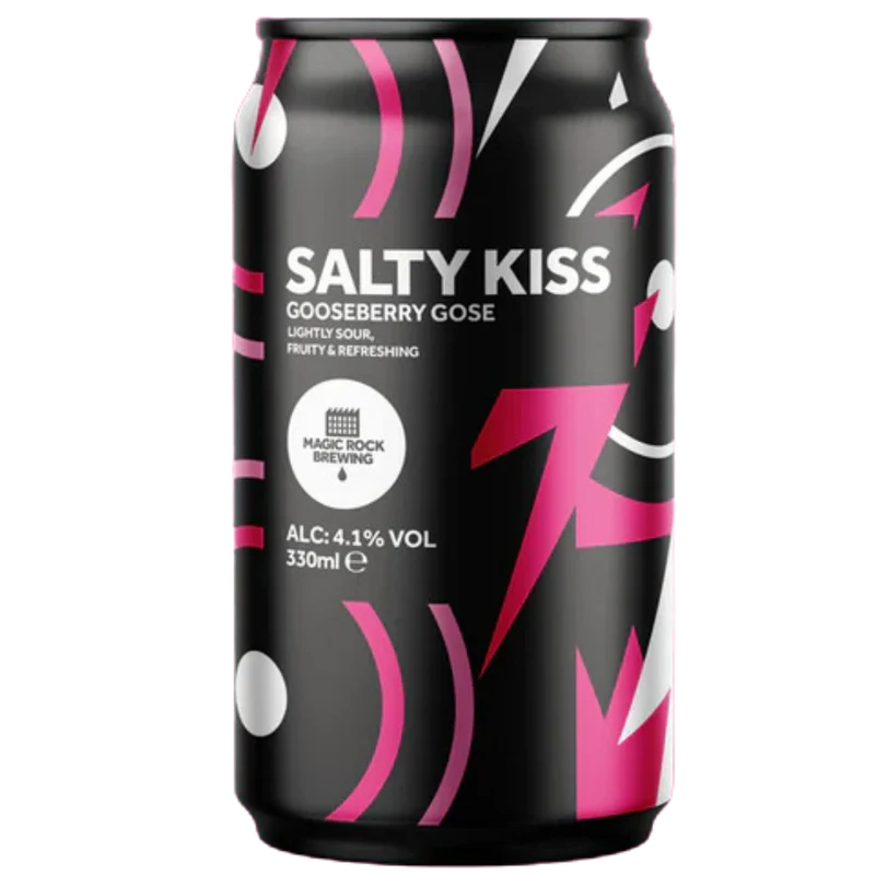 Magic Rock Brewing X Kissmeyer Beer & Brewing- Salty Kiss Gooseberry Gose Sour 4.1% ABV 330ml Can