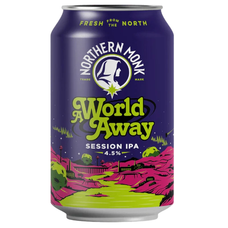 Northern Monk- A World Away Session IPA 4.5% ABV 330ml Can