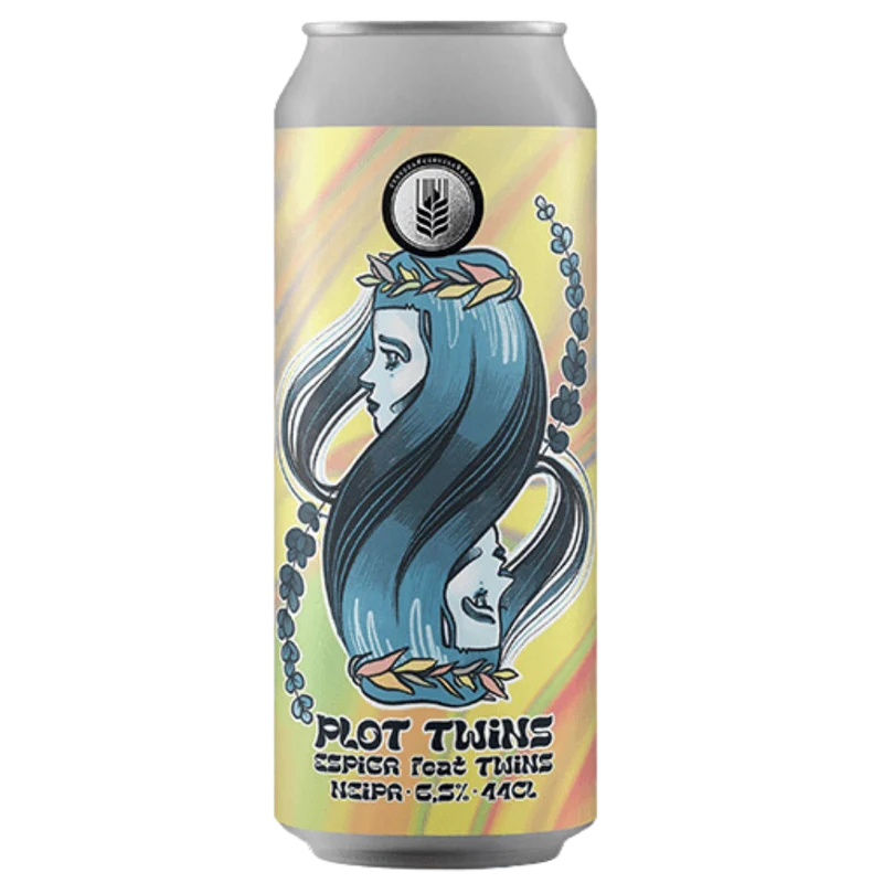 Cervesa Espiga X Twins Craft Beer- Plot Twins NEIPA 6.5% ABV 440ml Can