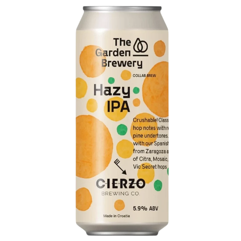 The Garden Brewery X Cierzo Brewing- Hazy IPA ipa 5.9% ABV 440ml Can