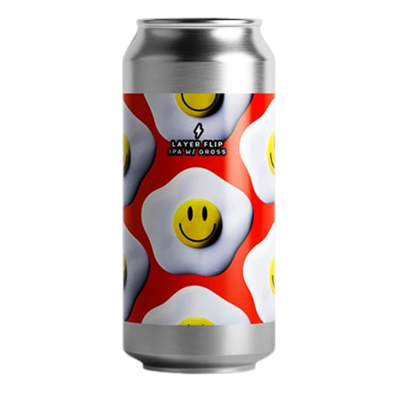Garage Beer X Gross- Layer Flip IPA 7% ABV 440ml Can