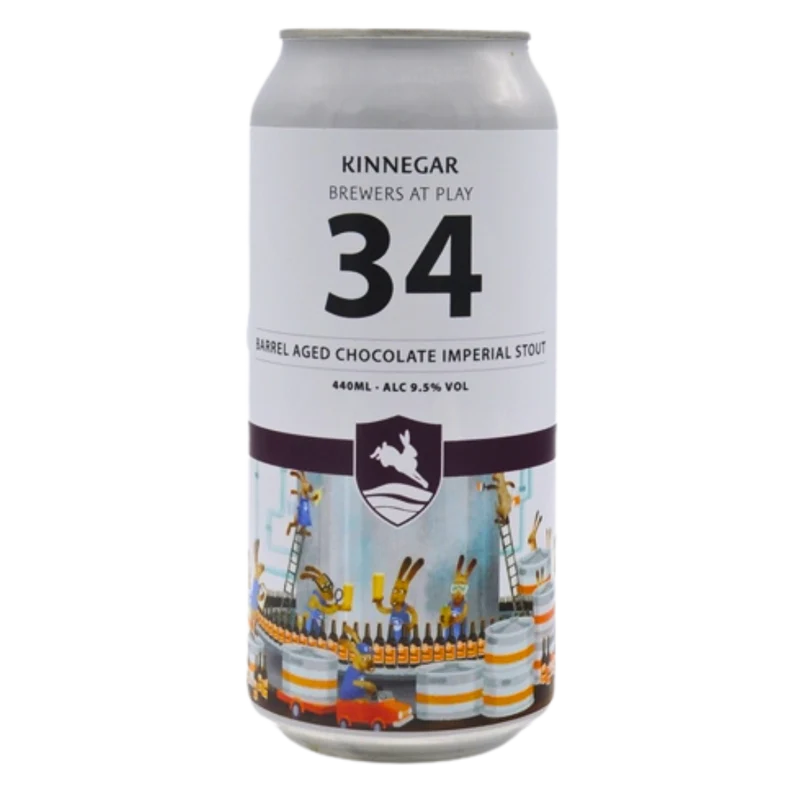 Kinnegar Brewing- Brewers At Play No. 34 Barrel Aged Chocolate Imperial Stout 9.5% ABV 440ml Can