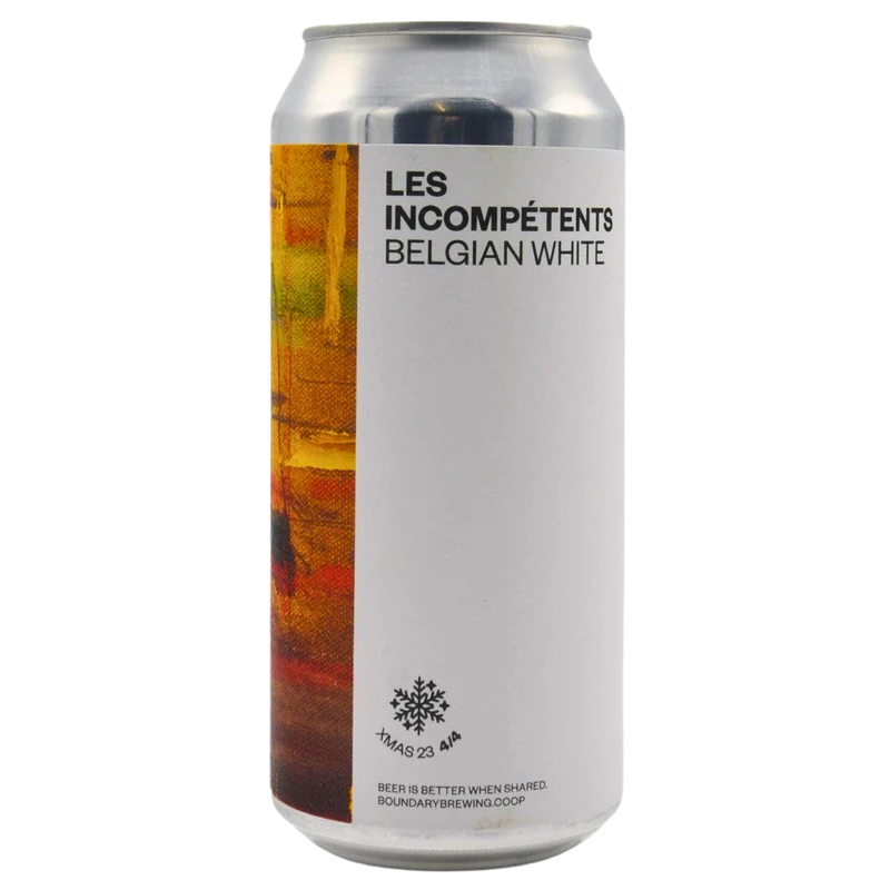 Boundary Brewing- Les Incompétents Belgian White 5.2% ABV 440ml Can