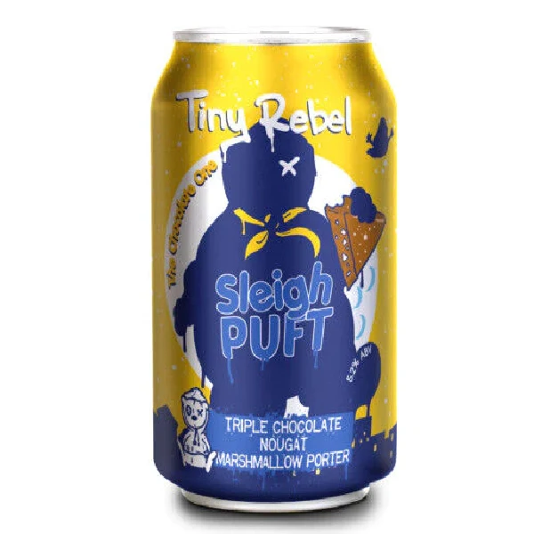 Tiny Rebel- Sleigh Puft Triple Chocolate Nougat Marshmallow Porter 5.2% ABV 330ml Can