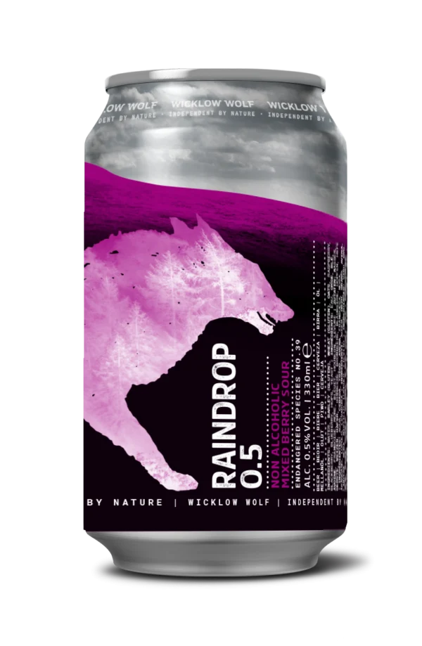 Wicklow Wolf- Raindrop Non-Alcoholic Sour 0.5% ABV 330ml Can