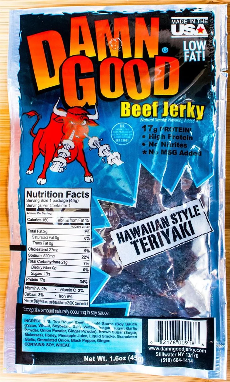 Misc Snacks Damn Good 1.4oz Hawaiian Style Teriyaki
