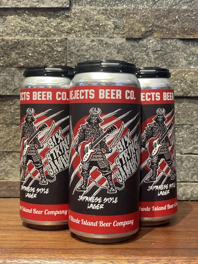 Beer RI Rejects Beer Co 4pk Six String Samurai Japanese Style Lager