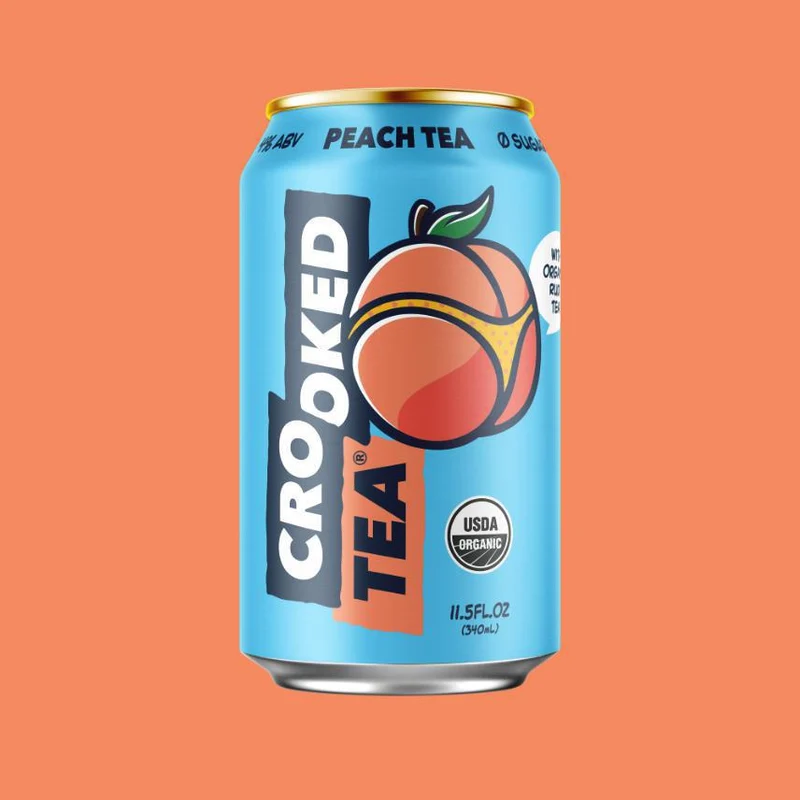 Beer Crooked Tea 8pk Peach 207461
