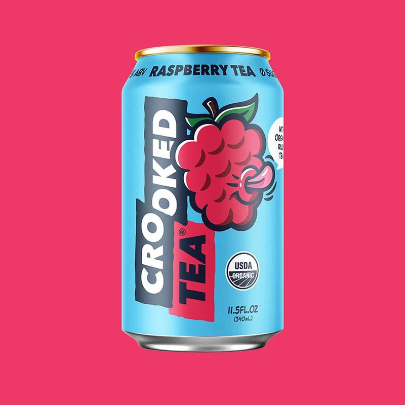 Beer Crooked Tea 8pk Raspberry