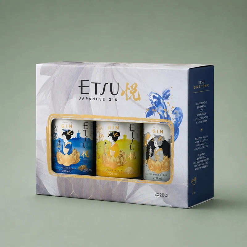 ETSU | JAPANSE GIN PACK 20cl (ORIGINAL, YUZU, PACIFIC)