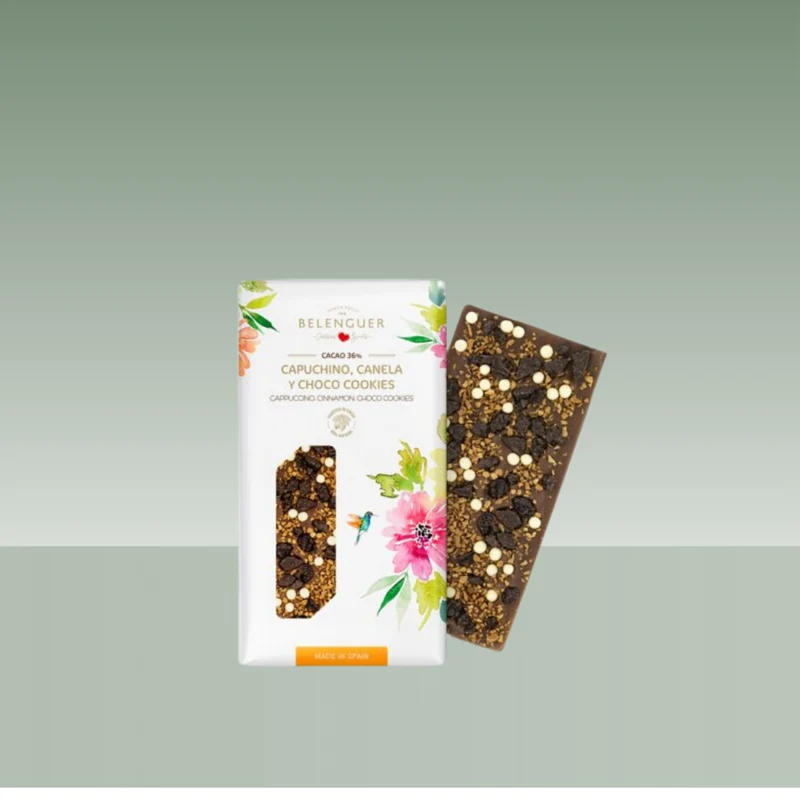 BELENGUER | CHOCOLATE CON LECHE, CAPUCHINO, CANELA Y CHOCO COOKIES 100gr