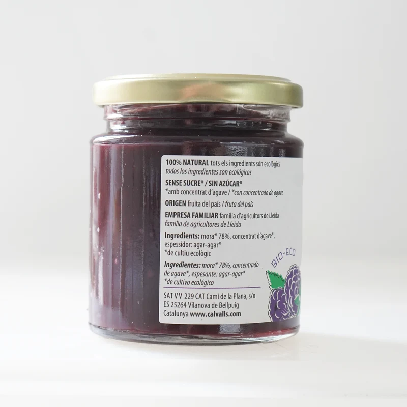 Mermelada de moras ecológica Call Valls - 240g