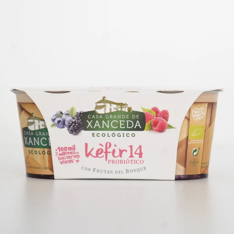 Kéfir con frutas del bosque ecológico - Pack 2uds