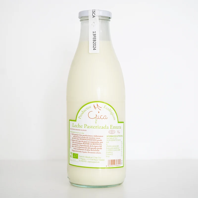 Leche fresca entera crica ecológica - 1L