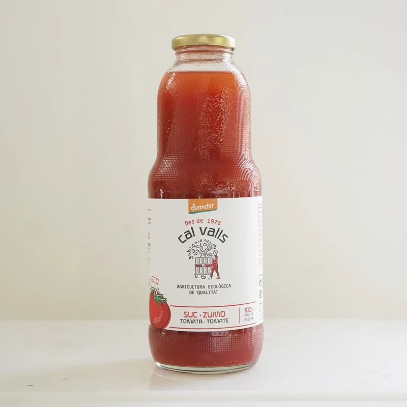 Zumo de tomate ecológico
