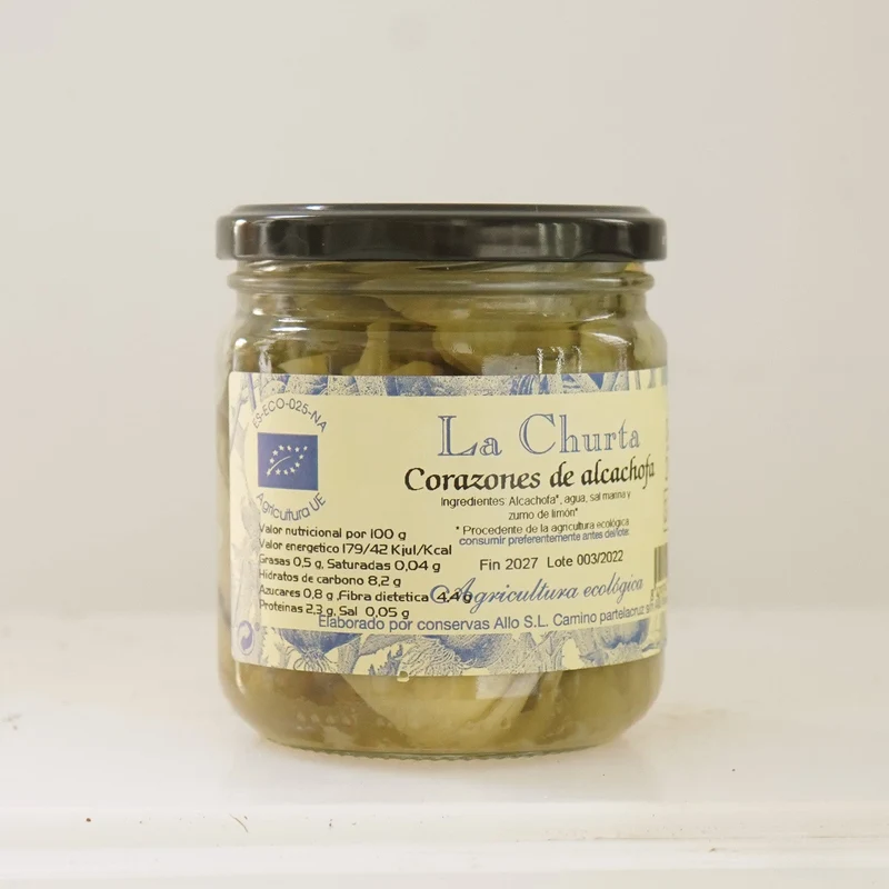 Corazón de alcachofa ecológico en conserva - 340g