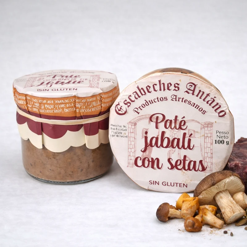 ESCABECHES ANTAÑO | PATE JABALI CON SETAS 110gr