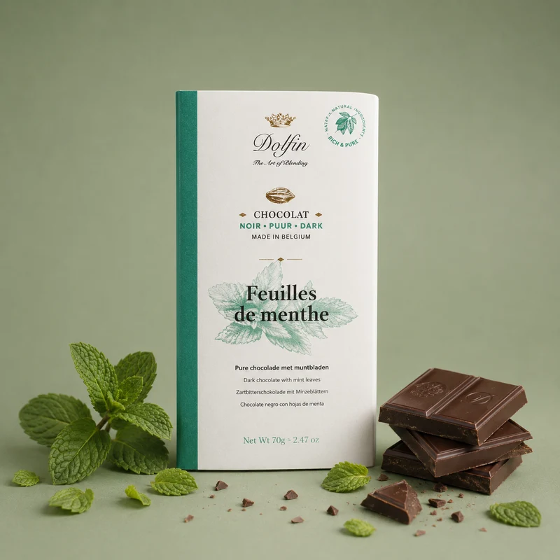 DOLFIN | CHOCOLATE PURO CON MENTA 70gr