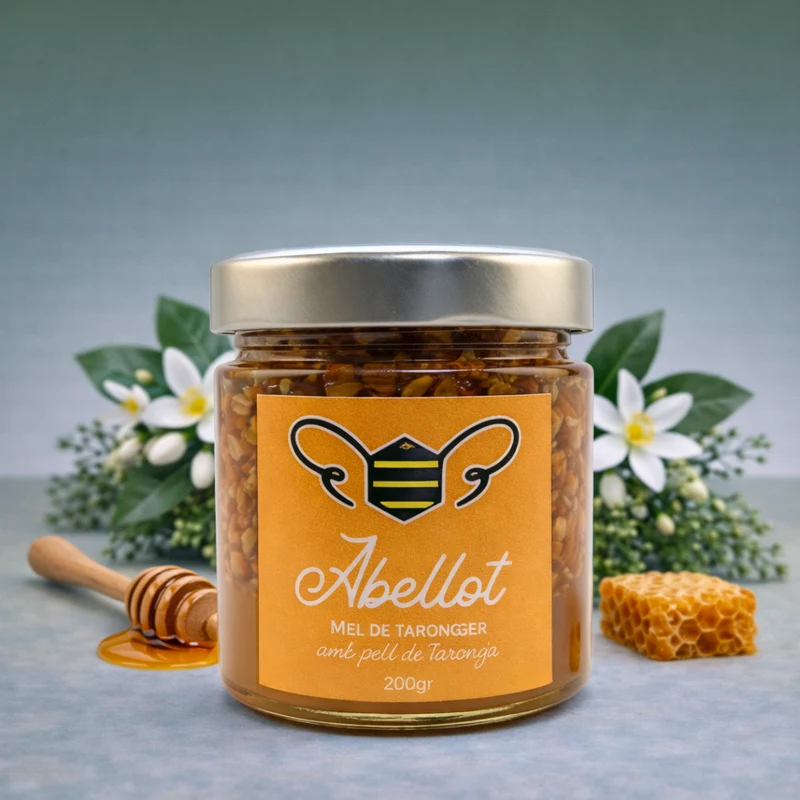 ABELLOT | Mel DE TARONGER AMB PELL DE TARONJA 200gr