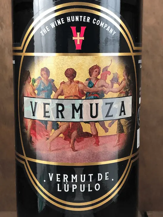 Vermut rojo macerado con lúpulo Vermuza