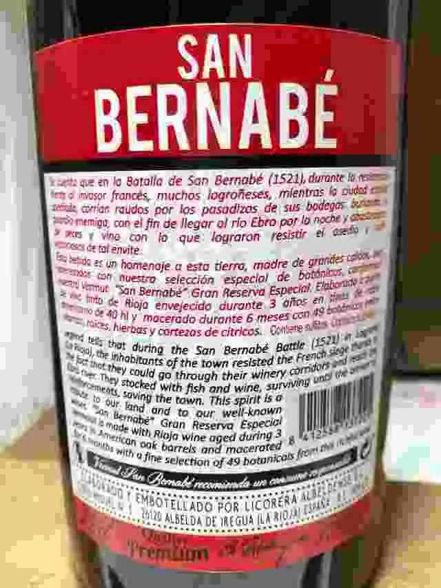 San Bernabé reserva especial rojo