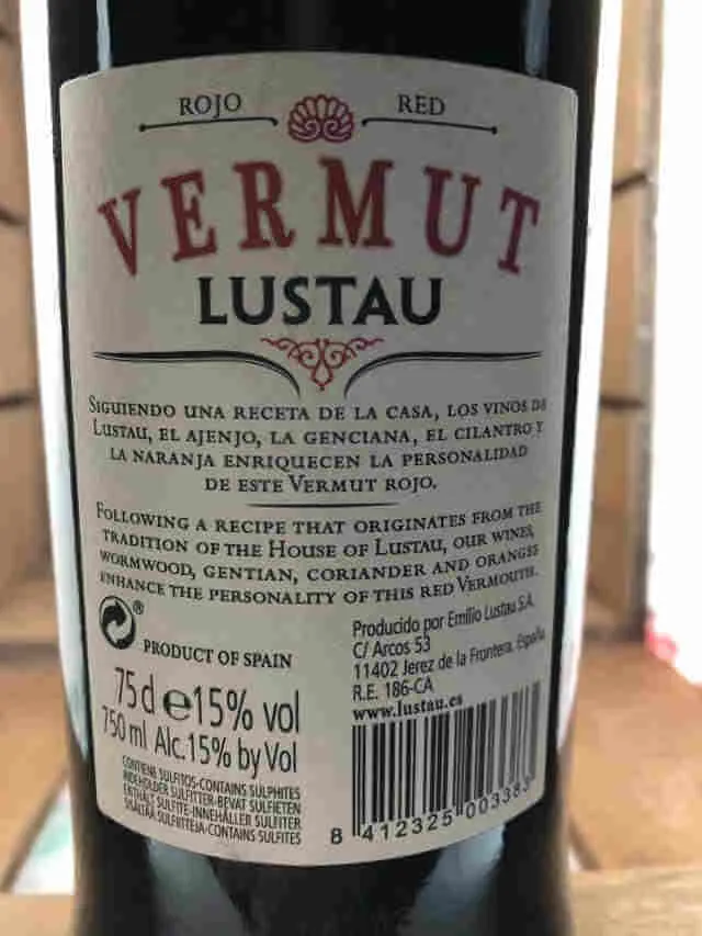 Vermut Lustau rojo