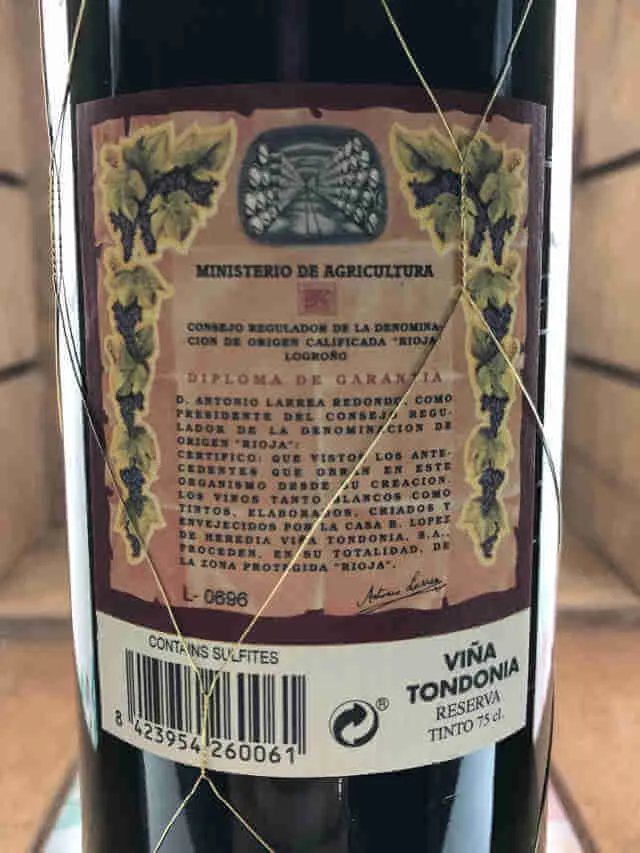 Viña Tondonia reserva