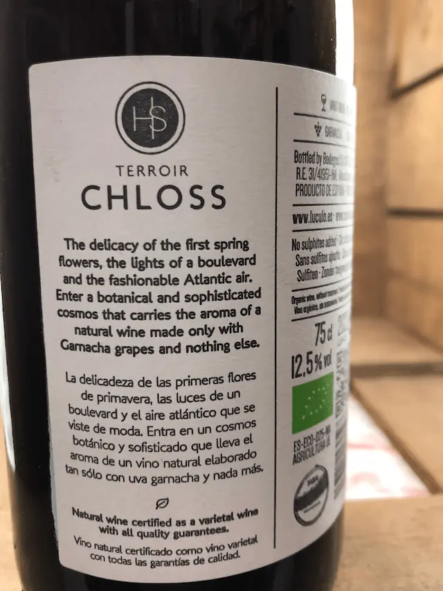 Chloss Terroir Natural