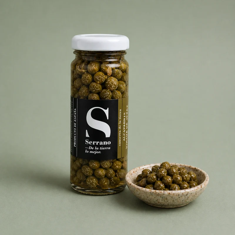 SERRANO | ALCAPARRAS VINAGRE DE JEREZ 100gr
