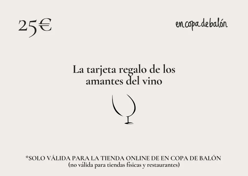 Tarjeta regalo En Copa de Balón 25€