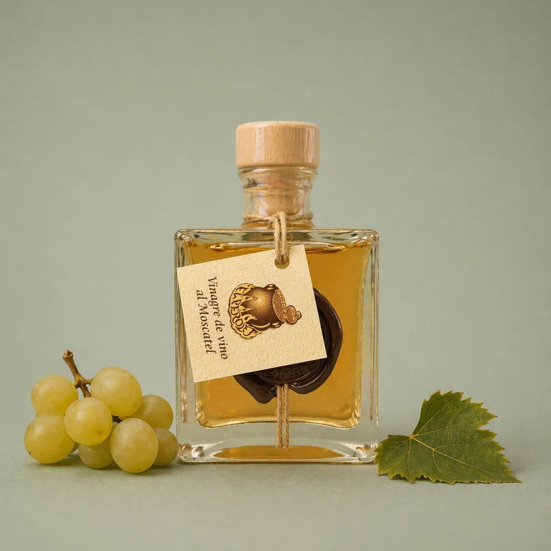 EL PEROLET | VINAGRE DE VINO AL MOSCATEL 10CL