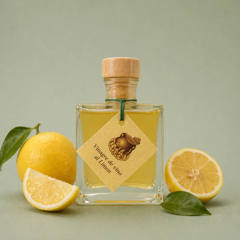 EL PEROLET | VINAGRE DE VINO AL LIMÓN 10CL