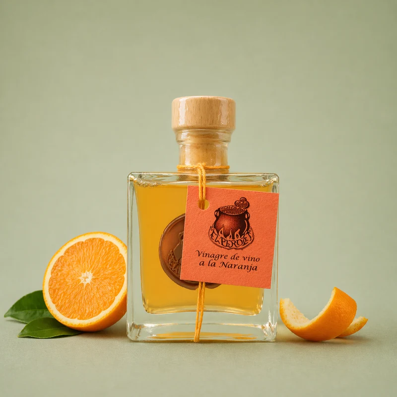 EL PEROLET | VINAGRE DE VINO A LA NARANJA 10CL