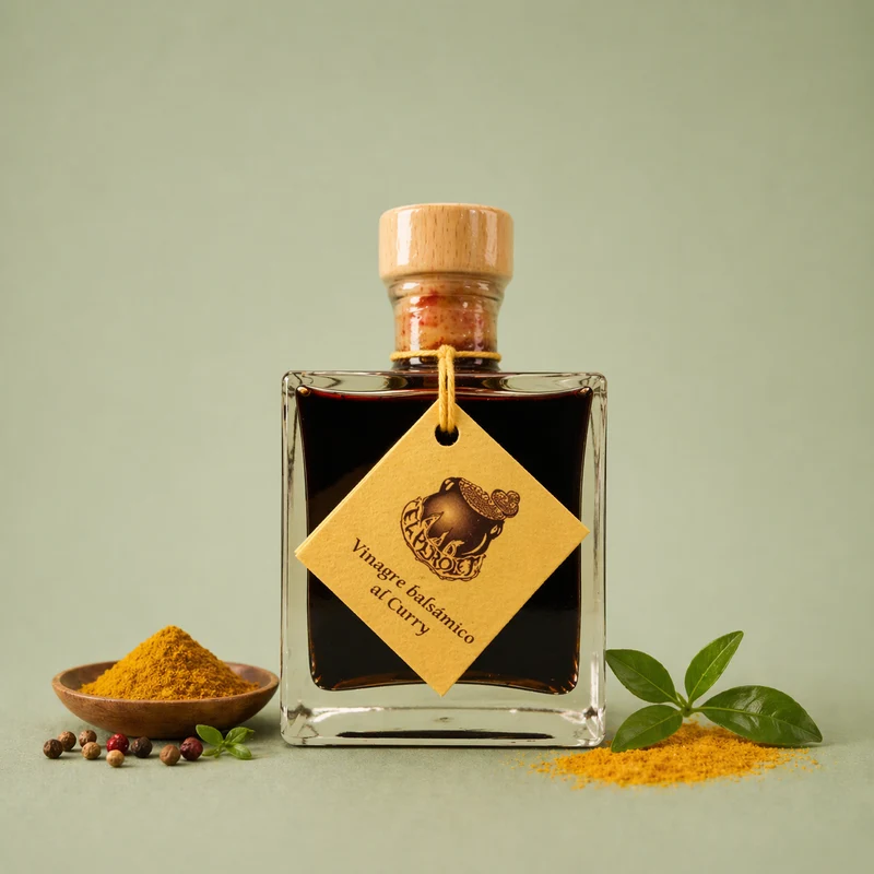 EL PEROLET | VINAGRE BALSÁMICO AL CURRY 10CL