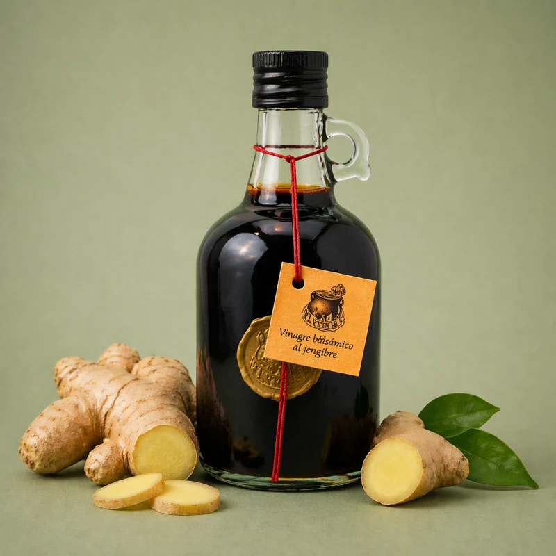 EL PEROLET | VINAGRE BALSÁMICO AL JENGIBRE 25CL