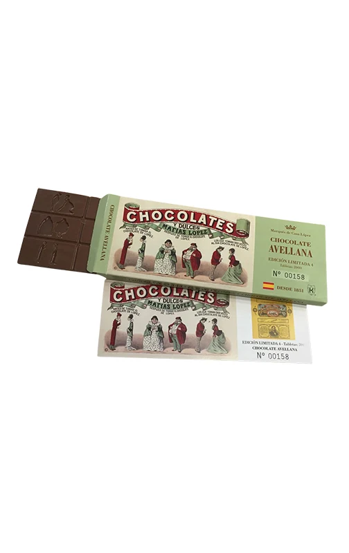 Chocolate con avellanas Matias Lópèz 75 gr.