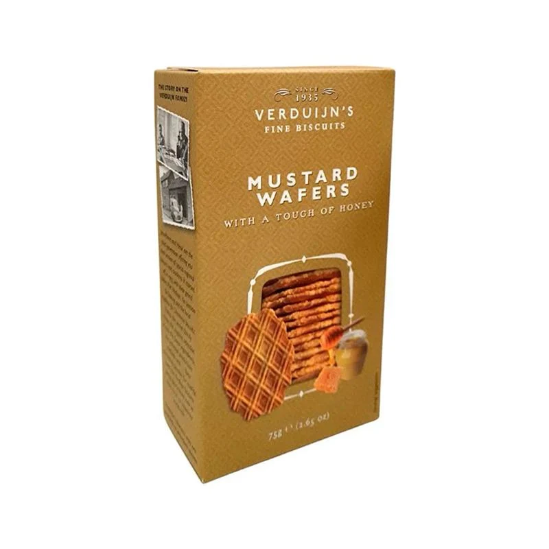 Wafers de queso con mostaza y miel 75g