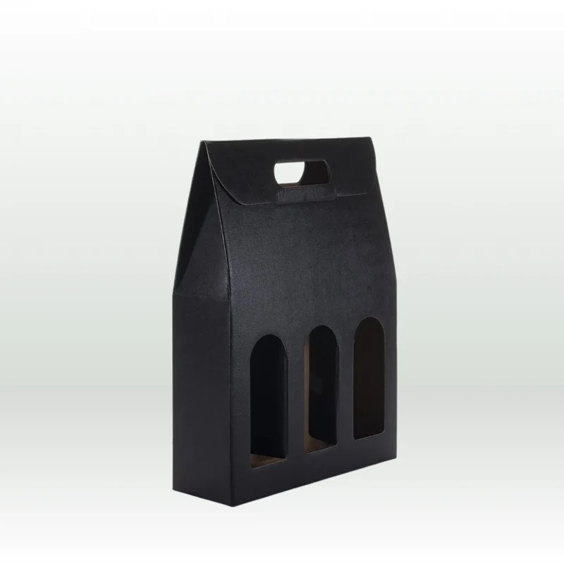 ESTUCHE NEGRO 3 BOTELLAS