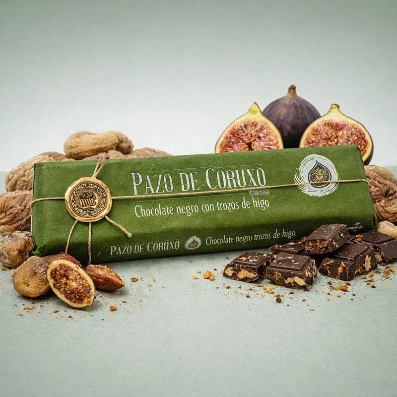 PAZO DE CORUXO | CHOCOLATE NEGRO CON TROZOS DE HIGO 300gr