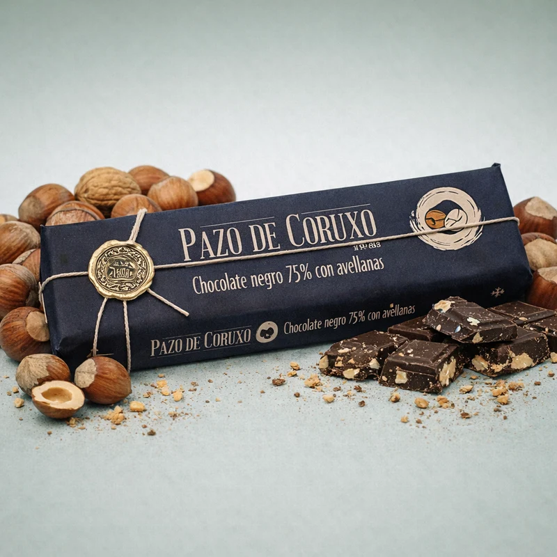 PAZO DE CORUXO | CHOCOLATE NEGRO CON AVELLANAS 300gr