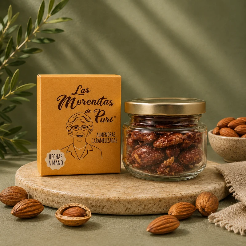 LAS MORENITAS DE PURI | ALMENDRAS CARAMELIZADAS 65GR