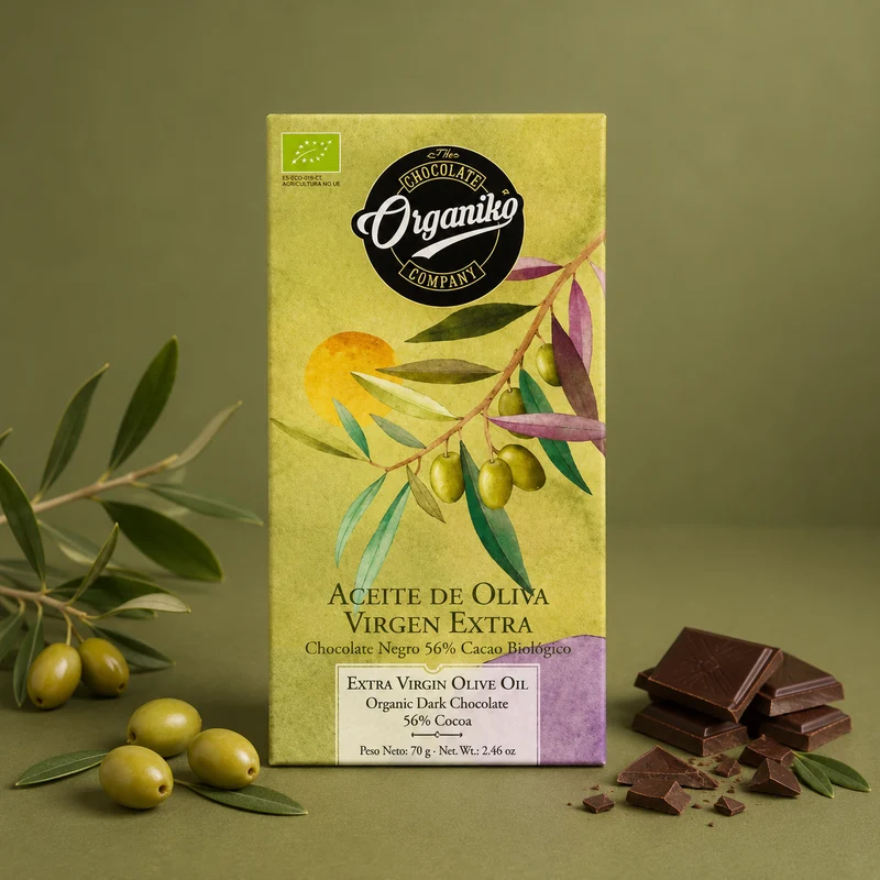 ORGANIKO | CHOCOLATE ACEITE DE OLIVA VIRGEN EXTRA 70gr