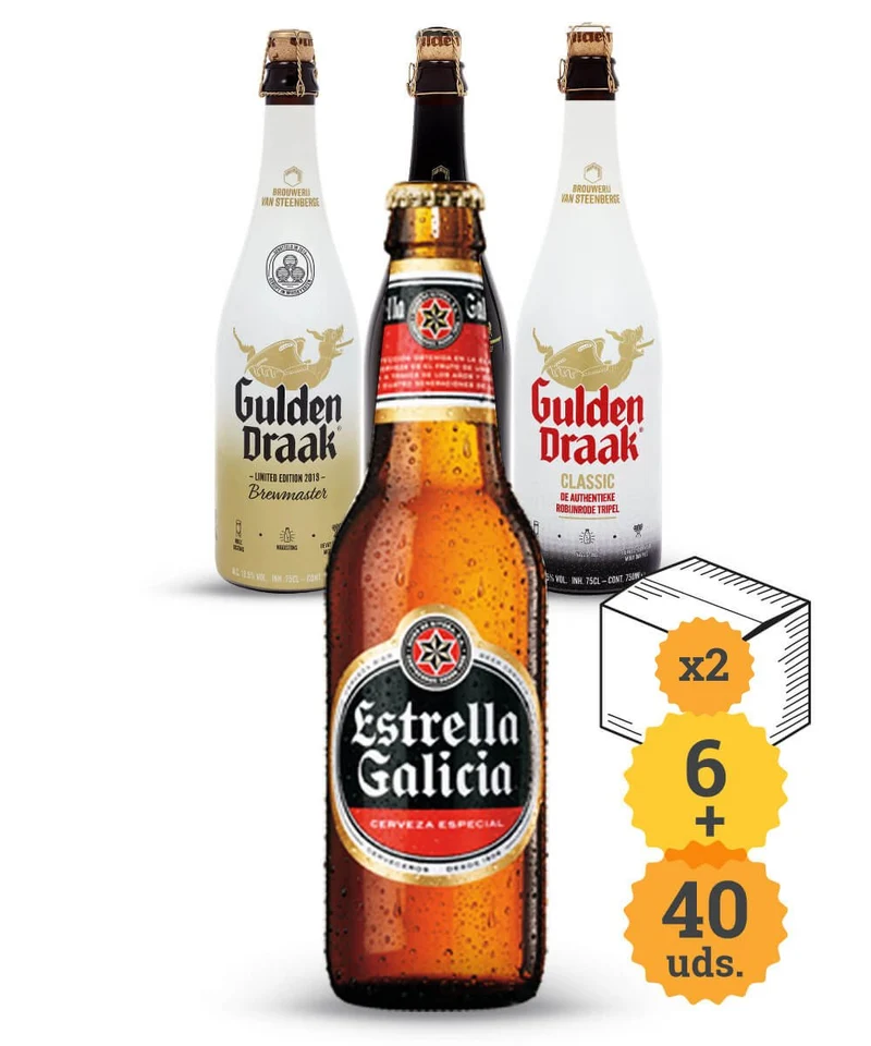 Estrella Galicia + Dragón de Oro Belga