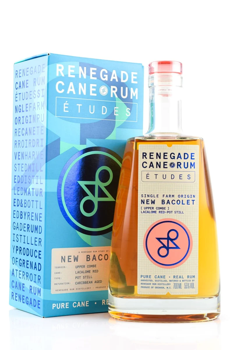 Renegade Cane Etudes New Bacolet Pot Still Rum 55% ABV