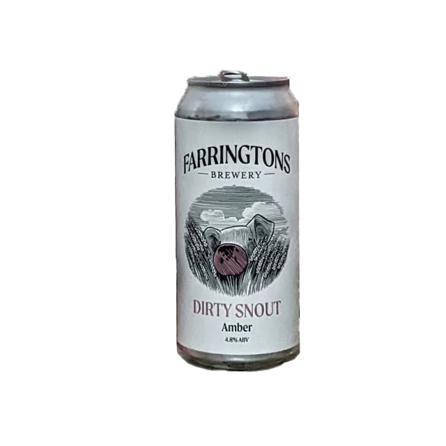 Farringtons- Dirty Snout Lager 4.8% ABV 440ml Can