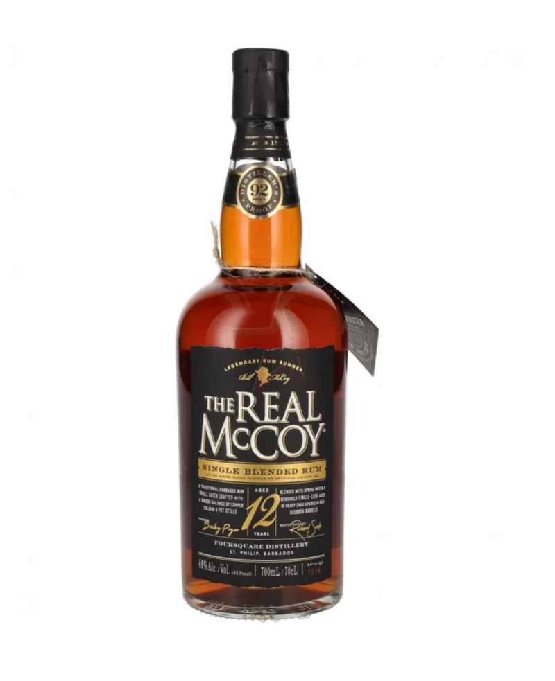 The Real McCoy Single Blended 12-Year Aged Rum- 750 ml