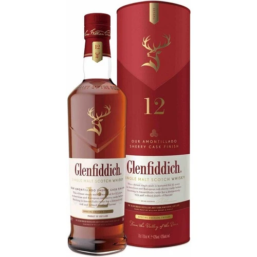Glenfiddich 12 Year Old Sherry Cask Single Malt Scotch -750ml