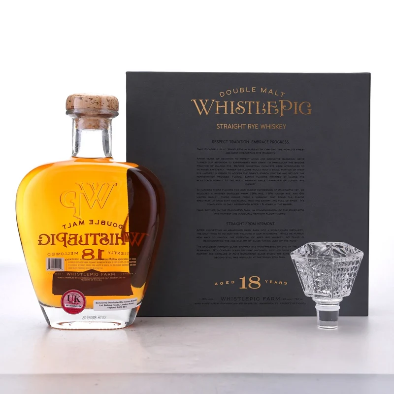 Whistle Pig Double Malt Rye Aged 18 Years Whiskey -750ml