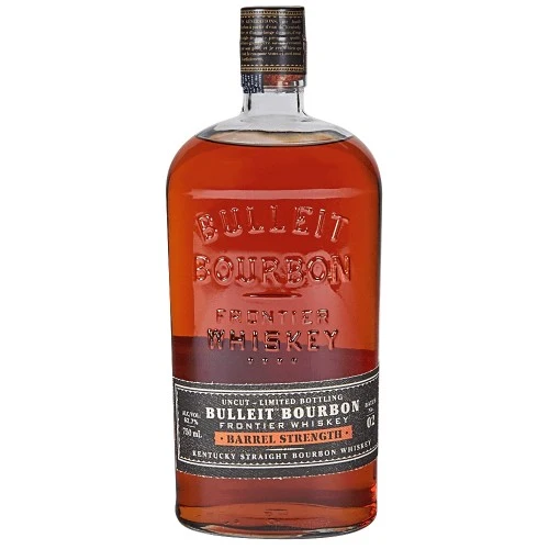 Bulleit Barrel Strength Bourbon Whiskey-750 ml